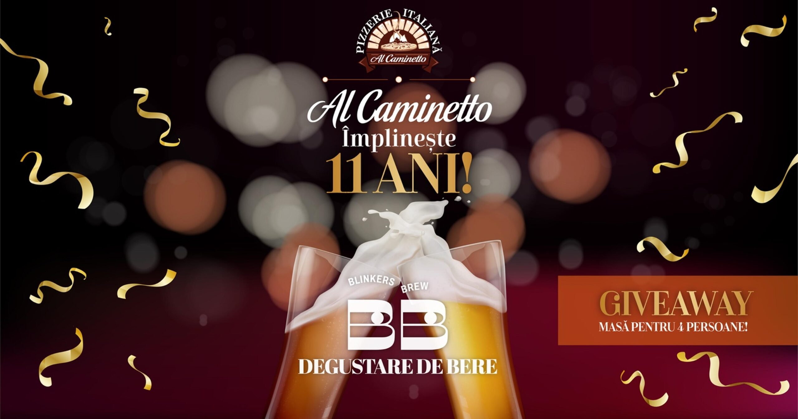 Joia care schimbă rutina - 11 ani de Al Caminetto!