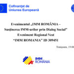 IMM ROMÂNIA – Susținerea IMM-urilor prin Dialog Social