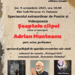Joi, 9 octombrie 2025 – Spectacol extraordinar de Poezie și Videopoezie